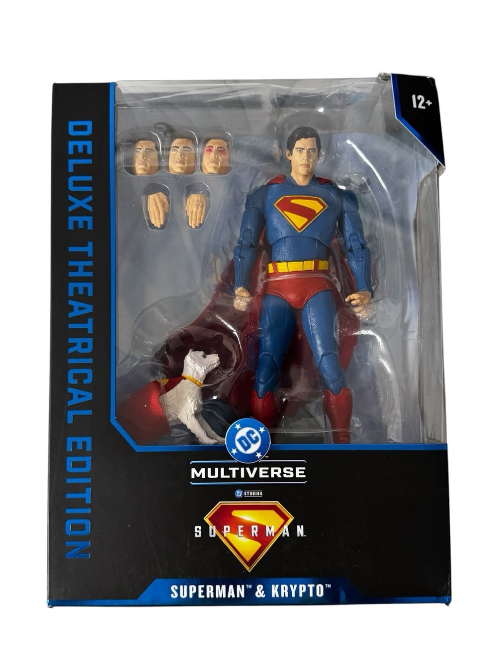 Superman Movie Superman & Krypto 7" Action Figure Damaged Box New